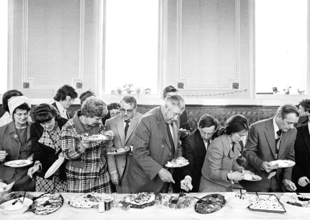 Todmorden. Mayor of Todmorden's inaugural banquet. 1977. ©Martin Parr / Magnum Photos